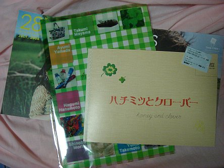 Honey and Clover live-action movie pamphlet and clear file set A and B