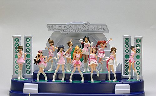 Idolm@aster figure set for Xbox 360 game