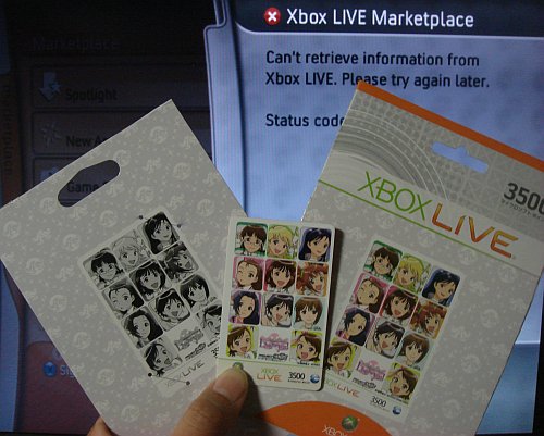 Idolm@ster Live For You themed Xbox 360 Live Point card 3500 is unredeemable now?