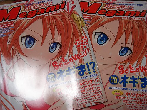 Megami Magazine 2007/04 Cover of Asuna from Magi Master Negi