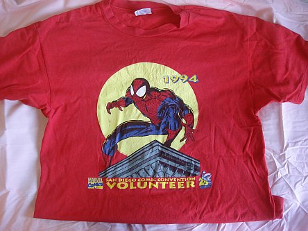 San Diego Comic Con Volunteer shirt 1994