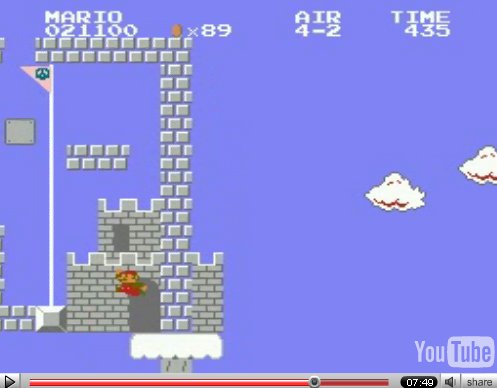 Think outside the box when playing ROM hack Air for Super Mario Bros.