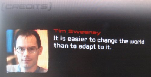 UT3 Credits Roll: Tim Sweeney